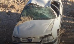 یک کشته و یک زخمی بر اثر واژگونی پژو پارس در محور کوهیج -لاورمیستان