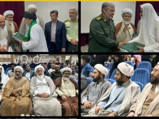 مراسم تجلیل از سادات در بستک برگزار شد