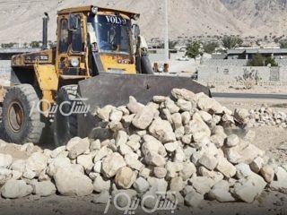 رفع تصرف اراضی ملی در لاور میستان شهرستان بستک