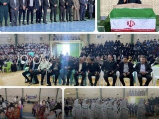 مراسم جشن بزرگ انقلاب در کمشک برگزار شد