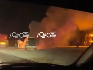 حریق یک دستگاه پژو ۲۰۶ در مسیر جناح به خلوص