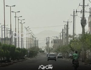گرد و غبار در بستک تا شب فروکش می‌ کند