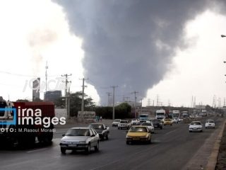 محور خمیر به بندرعباس مسدود شد