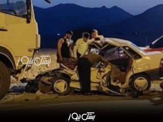 برخورد پراید و تریلی در محور لار-جهرم جان پدر و پسری از اهالی گشان را گرفت