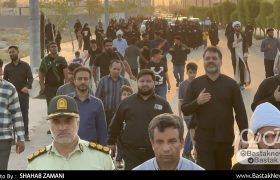 پیاده روی جاماندگان اربعین در بستک