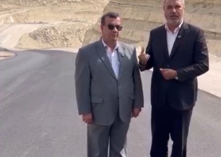 بازدید دکتر رضایی رئیس کمیسیون عمران مجلس و مهندس جباری از محور خورجناح