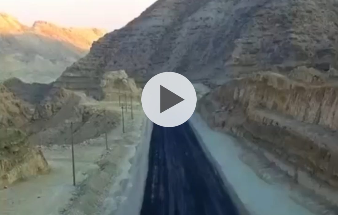 آسفالت ۲ کیلومتر دیگر از محور خورجناح