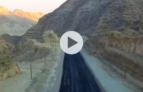 آسفالت ۲ کیلومتر دیگر از محور خورجناح