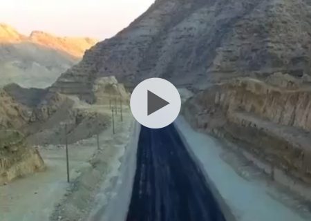 آسفالت ۲ کیلومتر دیگر از محور خورجناح
