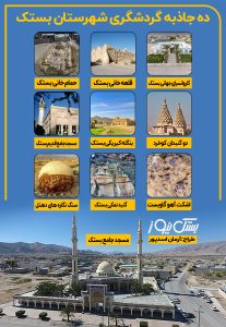 اینفوگرافی/ ۱۰ جاذبه گردشگری شهرستان بستک