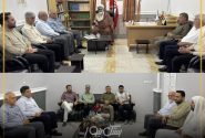 دیدار اعضای مجمع خیرین آبخیزداری هرمزگان با حجت الاسلام والمسلمین جهانگیری امام جمعه شهرستان بستک و سیدسلیمان حسینی امام جمعه اهل سنت بستک به مناسبت عید سعید قربان