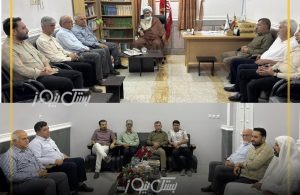 دیدار اعضای مجمع خیرین آبخیزداری هرمزگان با حجت الاسلام والمسلمین جهانگیری امام جمعه شهرستان بستک و سیدسلیمان حسینی امام جمعه اهل سنت بستک به مناسبت عید سعید قربان