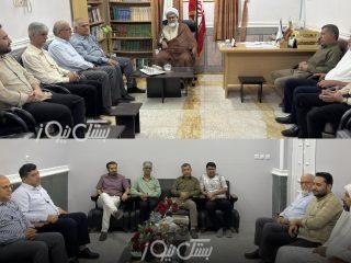 دیدار اعضای مجمع خیرین آبخیزداری هرمزگان با حجت الاسلام والمسلمین جهانگیری امام جمعه شهرستان بستک و سیدسلیمان حسینی امام جمعه اهل سنت بستک به مناسبت عید سعید قربان