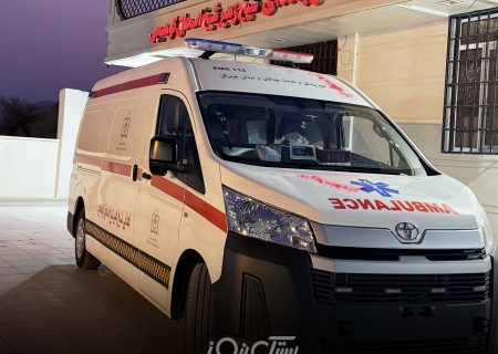 اهدا یک دستگاه آمبولانس به ‌پایگاه اورژانس جاده ای کوهیج توسط خیر کوهیجی