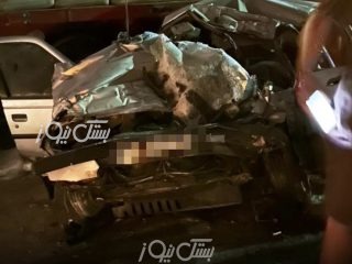 ۶ فوتی در تصادف مرگبار پژو و تریلی در ورودی قدیم کنخ در محور بندرخمیر-بندرلنگه