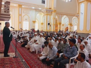 حضور سرهنگ شعبانی در جمع نمازگزاران مسجد جامع کوخرد جهت تبیین و تشریح خدمات نظام و دولت