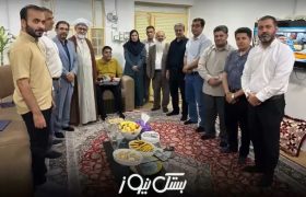 دیدار مسئولین با علی امانی پیشکسوت رسانه