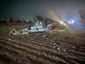 واژگونی خودروی پژو پارس در محور هرنگ – بستک موجب فوت مادر باردار شد