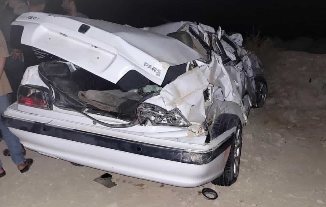 واژگونی خودرو پژوپارس در محور خورجناح منجر به فوت یک دختربچه اهل بندرچارک شد