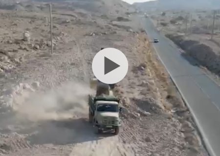 عملیات اجرایی چهارخطه شدن مسیر بستک ـ لار در گردنه شورز بستک شتاب گرفته است