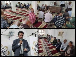 برپایی میز خدمت در روستای گاوبری