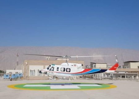 اعزام بیمار ۱۸ ساله دچار خونریزی گوارشی با بالگرد اورژانس هوایی بستک