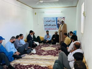 حرکت جهادی واکسیناسیون و ضدعفونی دام‌ها در روستای نخل‌خین به مناسبت هفته بسیج