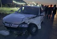 برخورد موتورسیکلت ورزشی با خودروی پژو پارس حوالی شیخ حضور منجر به مصدومیت شدید دو نفر شد