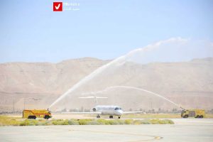 فرود اولین هواپیمای لاد ایر در فرودگاه لار