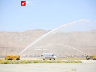 فرود اولین هواپیمای لاد ایر در فرودگاه لار