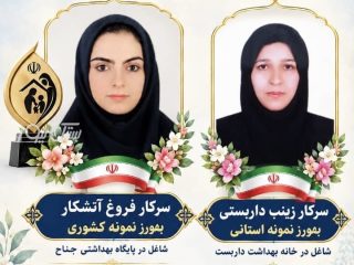 درخشش دو بهورز شهرستان بستک در سطح کشوری و استانی