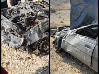 جان باختن جوان ۲۲ ساله از اهالی دهتل بر اثر واژگونی خودرو در محور بستک–لار